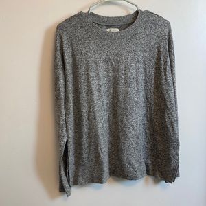 Gray crew neck sweater